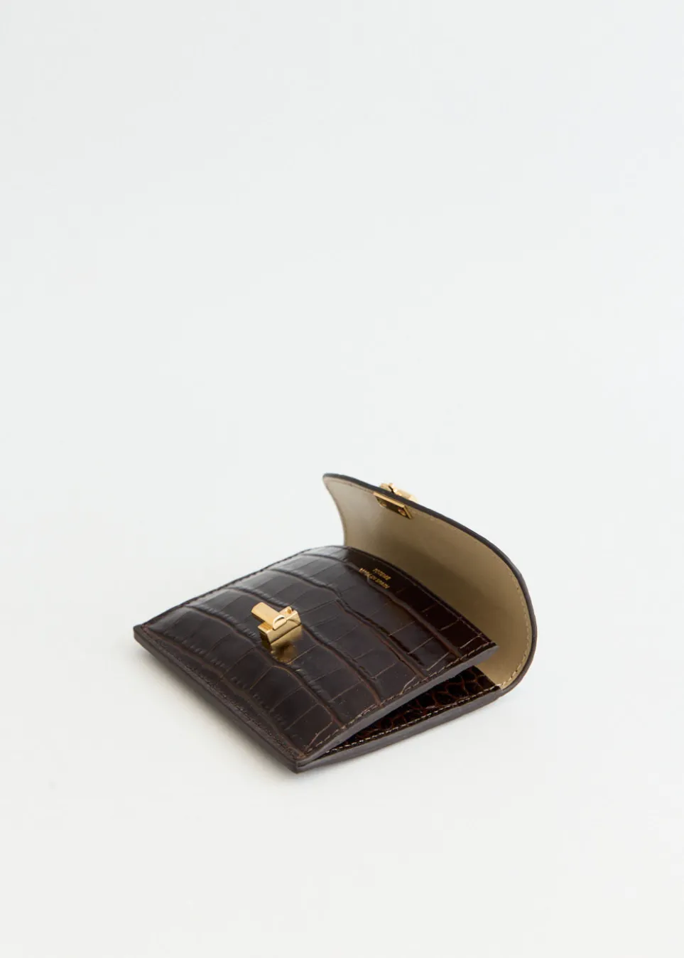 T-Lock Croco-Embossed Cardholder