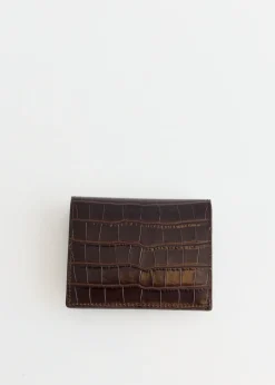 T-Lock Croco-Embossed Cardholder