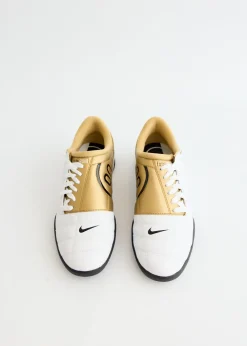 Total 90 'White Metallic Gold' Sneakers