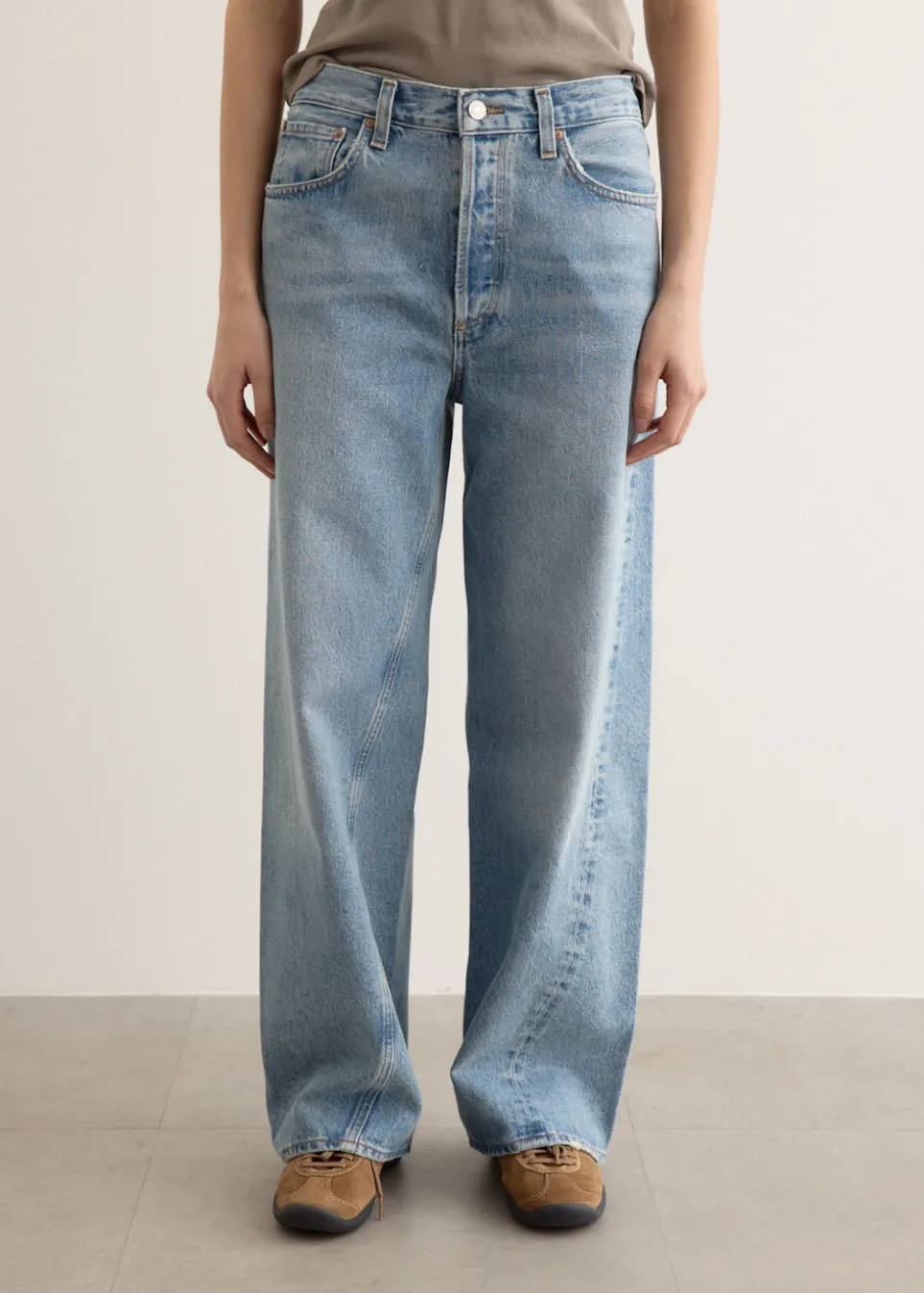 Twist Low Slung Baggy Jeans