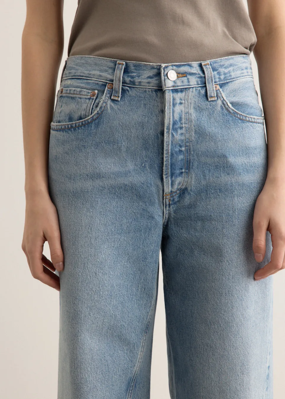 Twist Low Slung Baggy Jeans