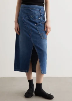Twisted Midi Skirt