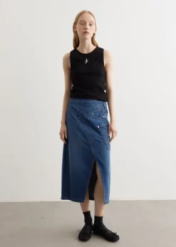 Twisted Midi Skirt