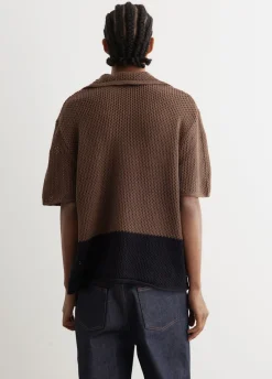 Two Tone Crochet Polo