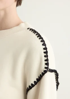 Vintage Terry Blanket Stitch Pullover