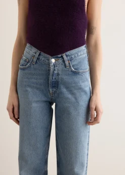 V-Waist Baggy Jeans