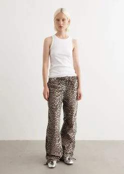 Washed Cotton Canvas Drawstring Pants