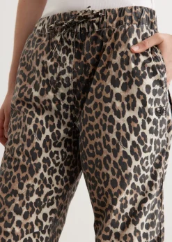 Washed Cotton Canvas Drawstring Pants