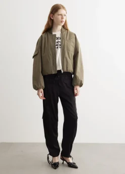 Washed Satin Pocket Pants