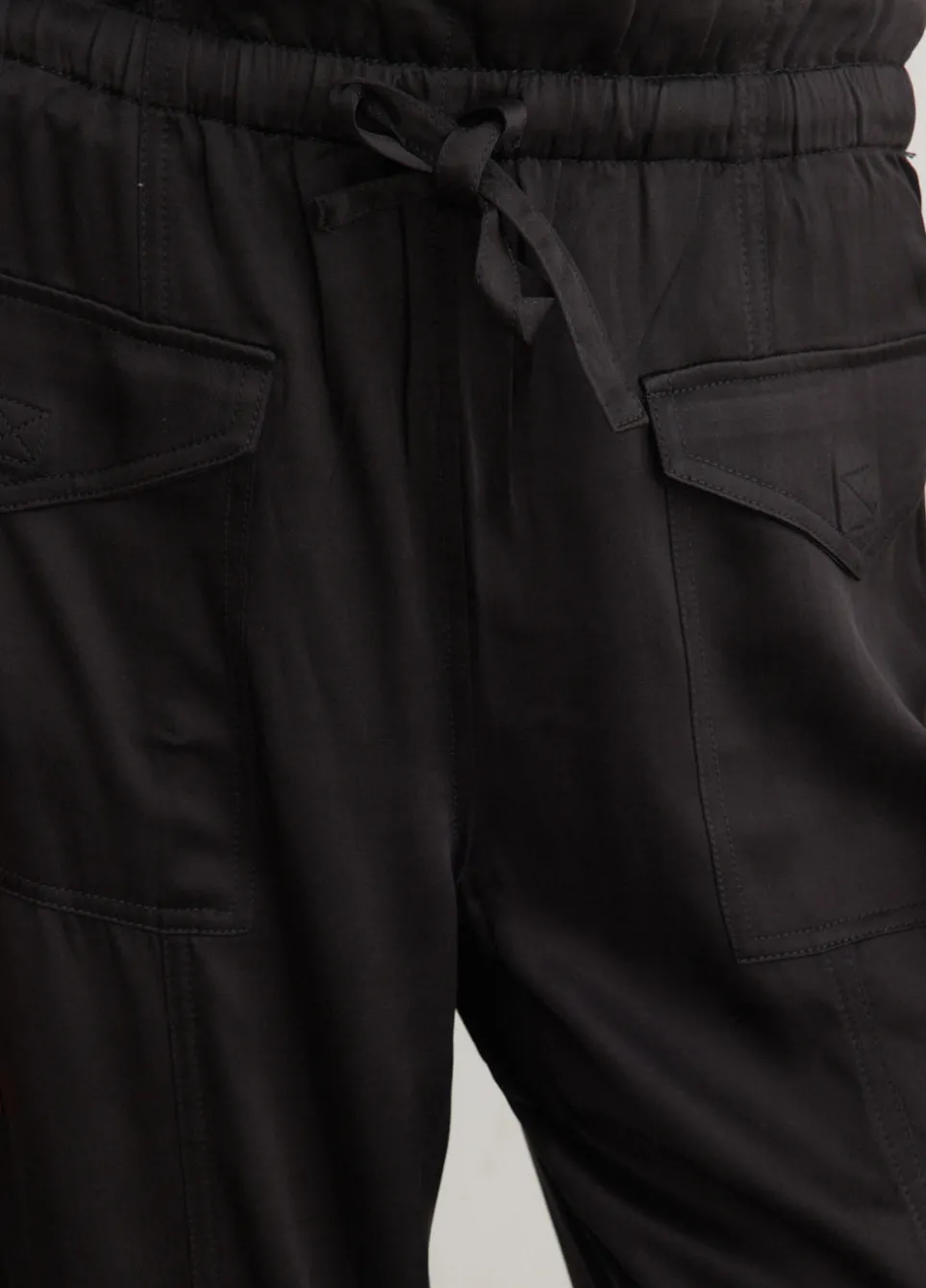 Washed Satin Pocket Pants