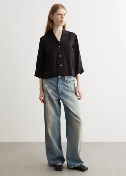 Washed Satin Shirt