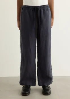 Wide Leg Linen Trousers