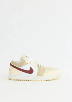 Women's Air Jordan 1 Low 'White Red Sepia' Sneakers