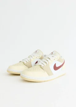 Women's Air Jordan 1 Low 'White Red Sepia' Sneakers