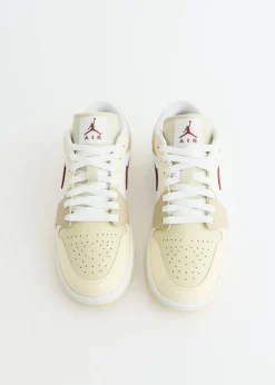 Women's Air Jordan 1 Low 'White Red Sepia' Sneakers