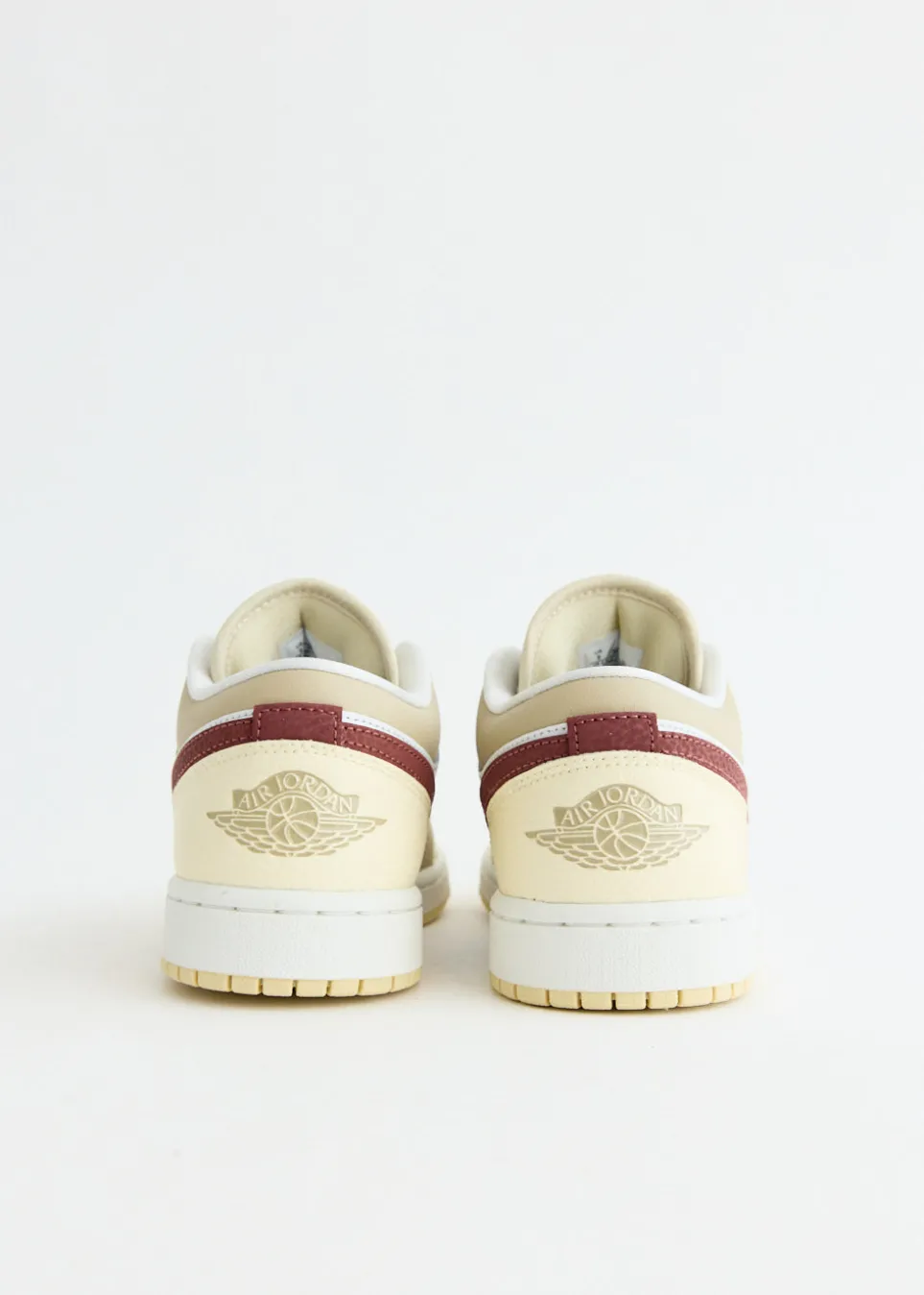 Women's Air Jordan 1 Low 'White Red Sepia' Sneakers