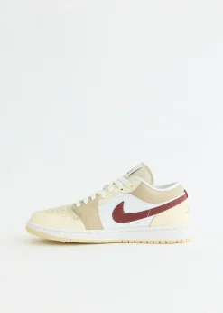 Women's Air Jordan 1 Low 'White Red Sepia' Sneakers