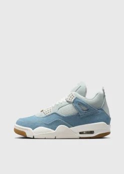 Women's Air Jordan 4 Retro 'Worn Blue' Sneakers