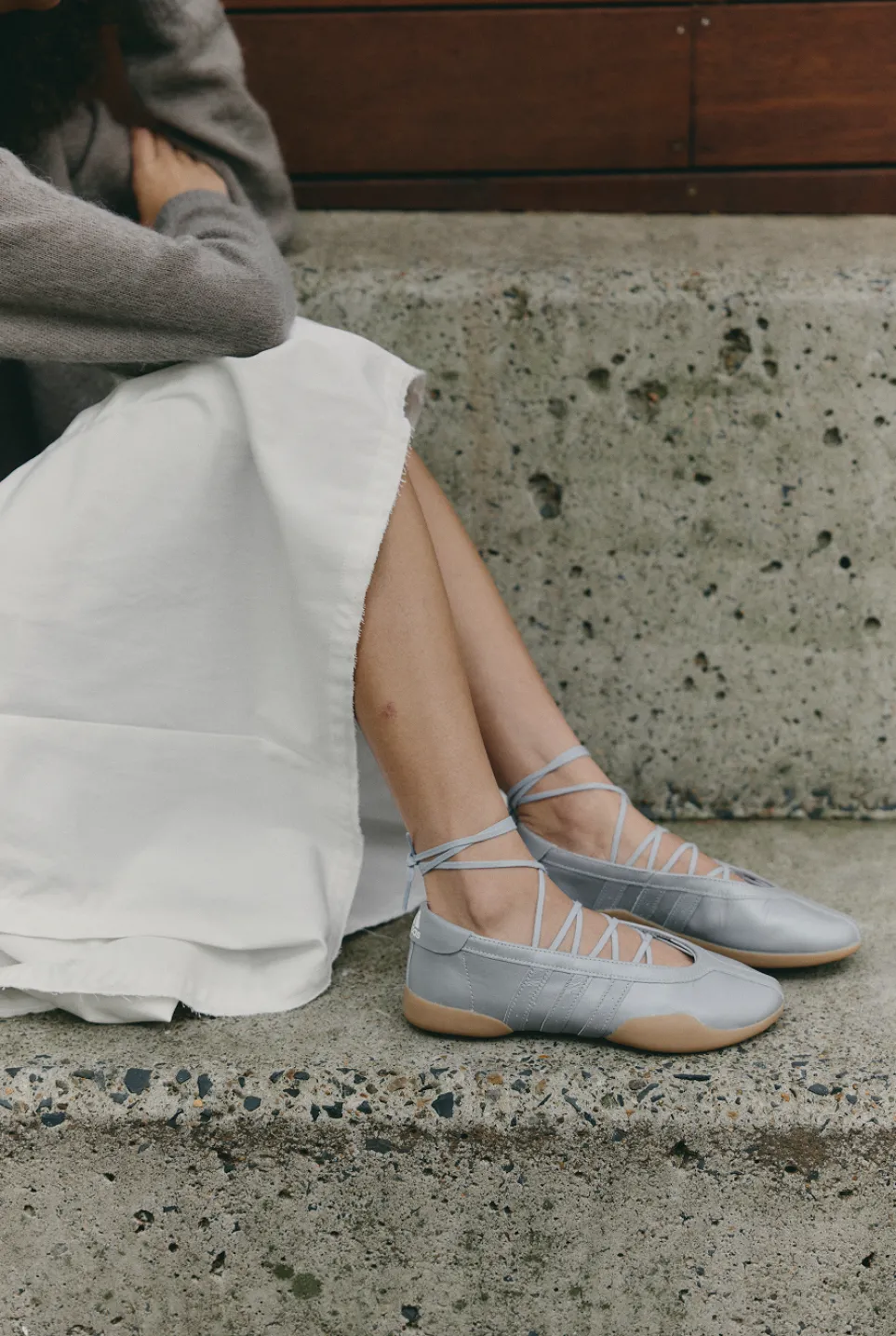 Women's Taekwondo Mei 'Silver Metallic' Ballet Sneakers