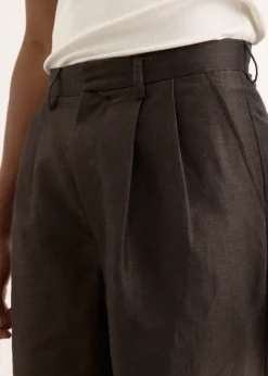 Wool Linen Tailored Trousers