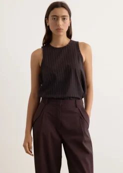 Wool Pinstripe Tank