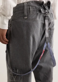 x Levis Cotton Selvedge Denim Dungaree