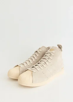 x Wales Bonner Superstar Hi 'Mist Stone' Sneakers