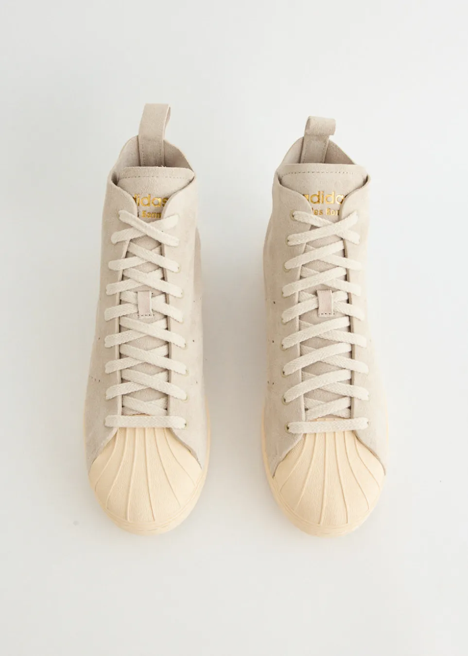 x Wales Bonner Superstar Hi 'Mist Stone' Sneakers