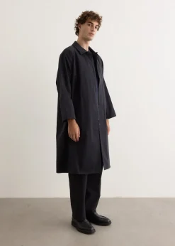 Zip Button Cotton Coat