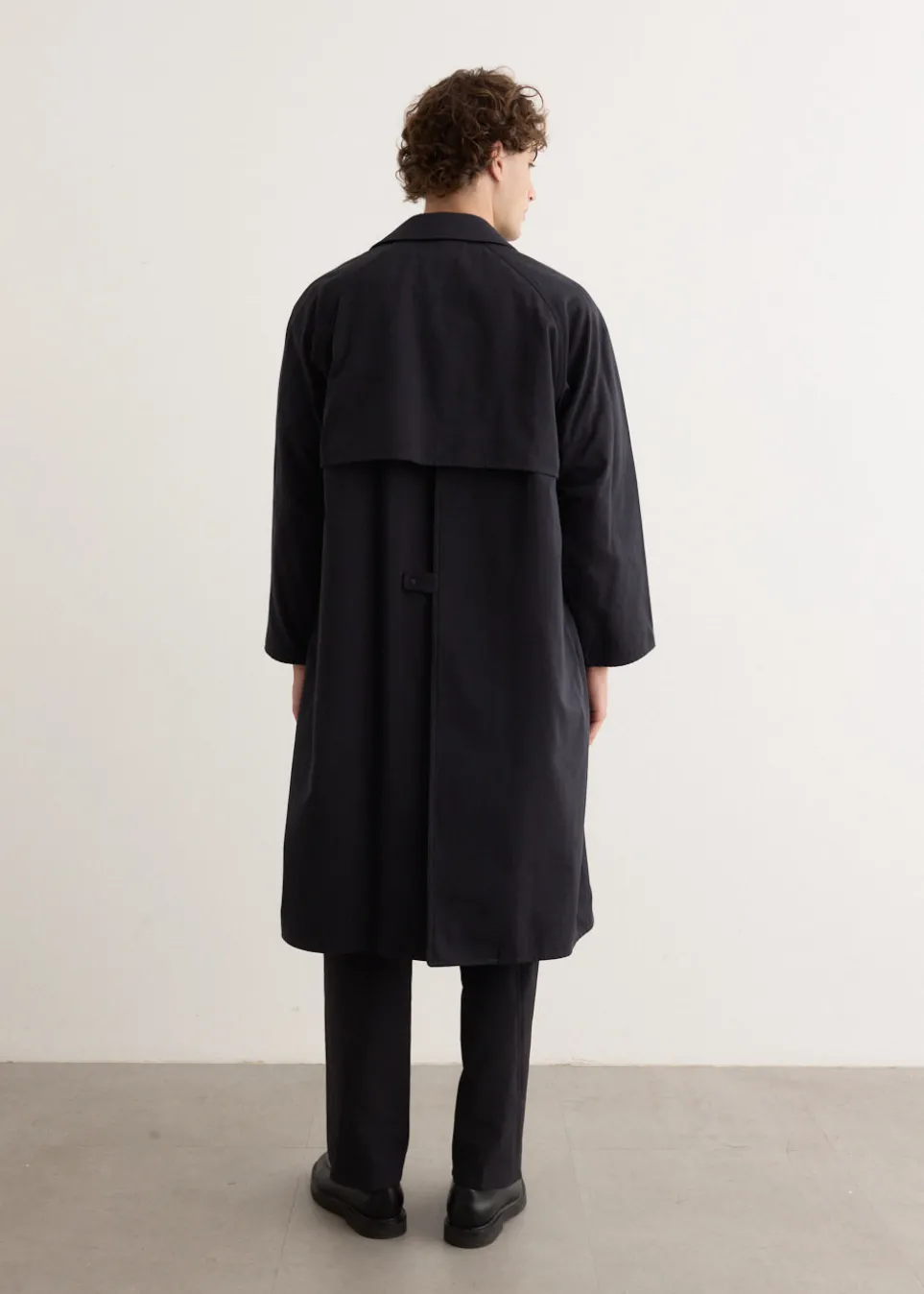 Zip Button Cotton Coat