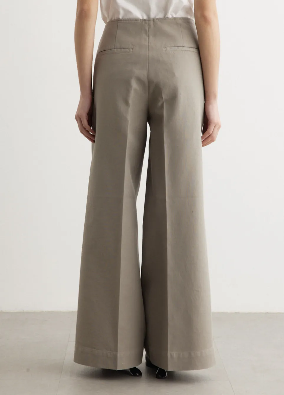 Zip Front Wide Trousers